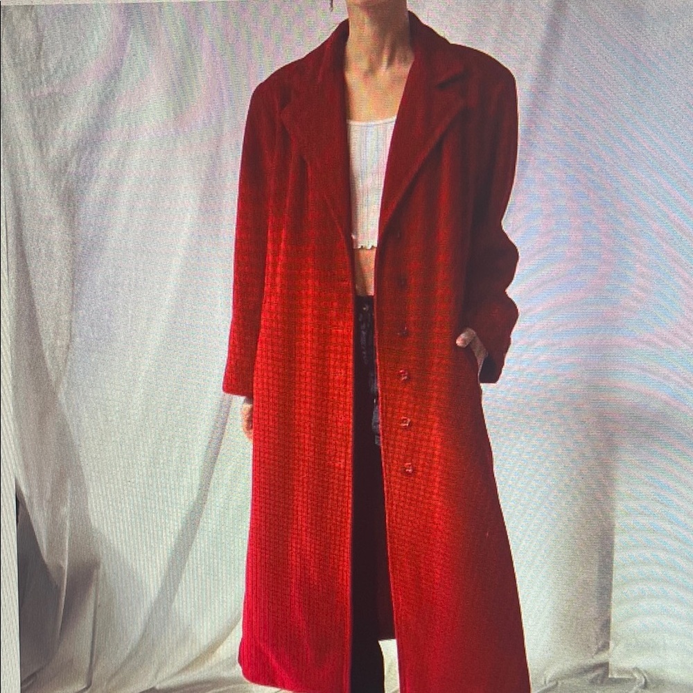 Elegant Red Women's Coat
